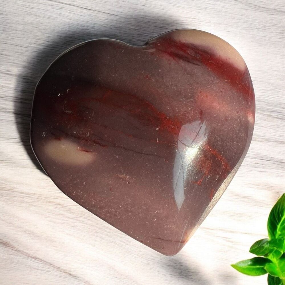 Mookaite‎ Jasper Crystal Heart (#3)